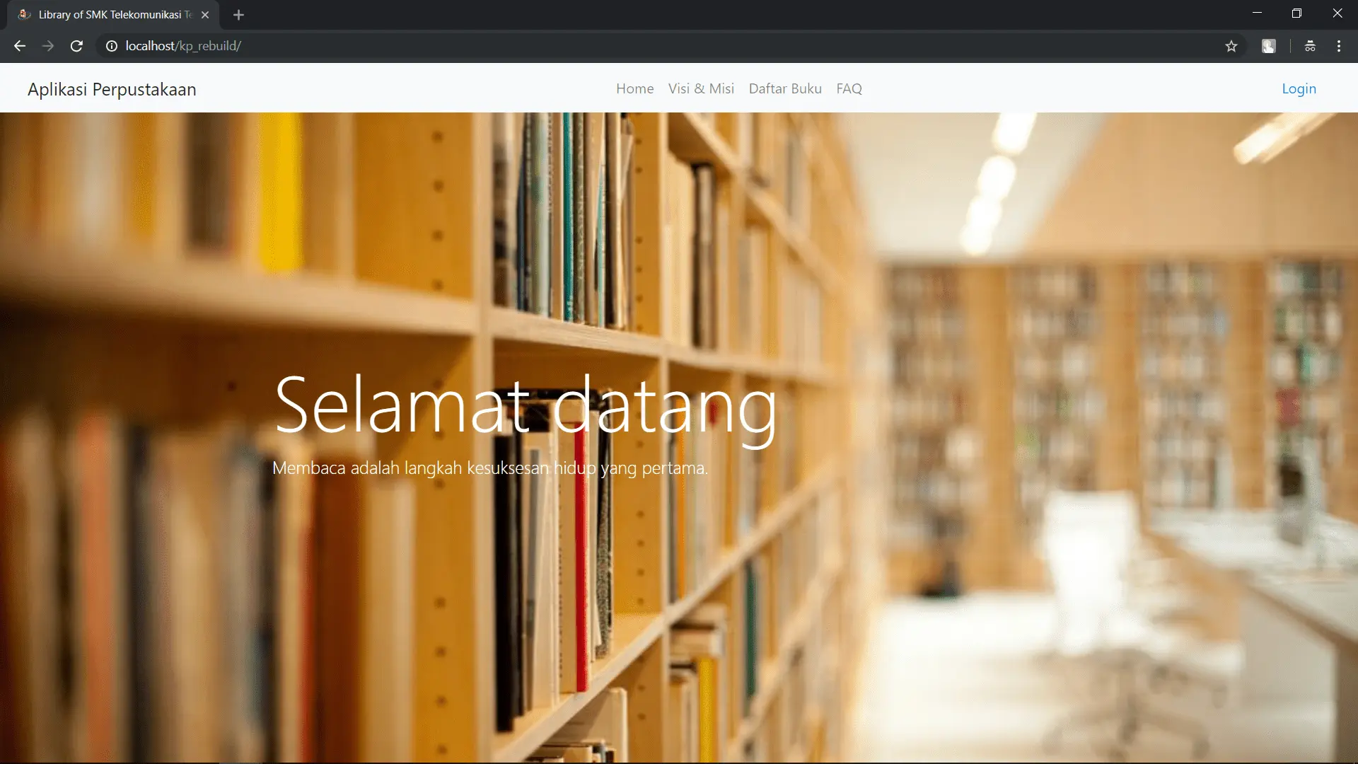 SMK Telesandi - Aplikasi Perpustakaan