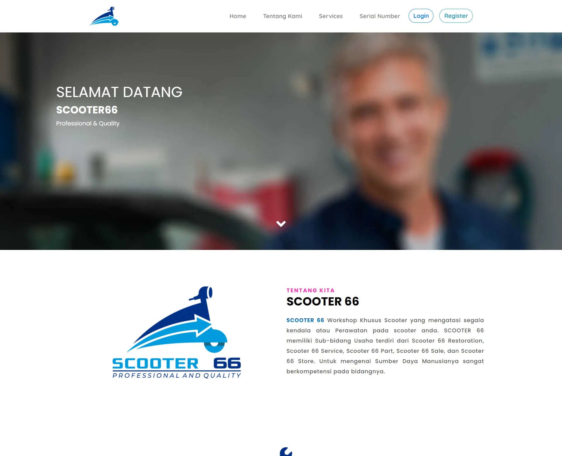 Scooter66 - Aplikasi Booking dan Pemantauan Progress Pengerjaan